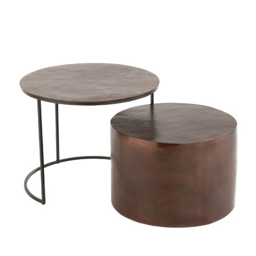 Set-2-tables-ronde-metal1