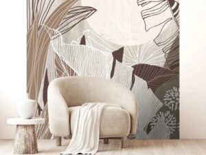 48762_Papier peint Design botanique apaisant