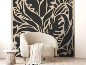 57094_Papier peint Motifs abstraits végétaux