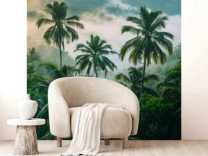 88001_Papier peint Forêt tropicale luxuriante
