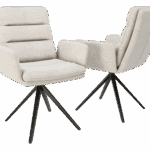 CHAISE HELSINKI TWILL blanc cassé 2