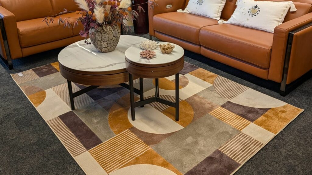Tapis motifs géométriques