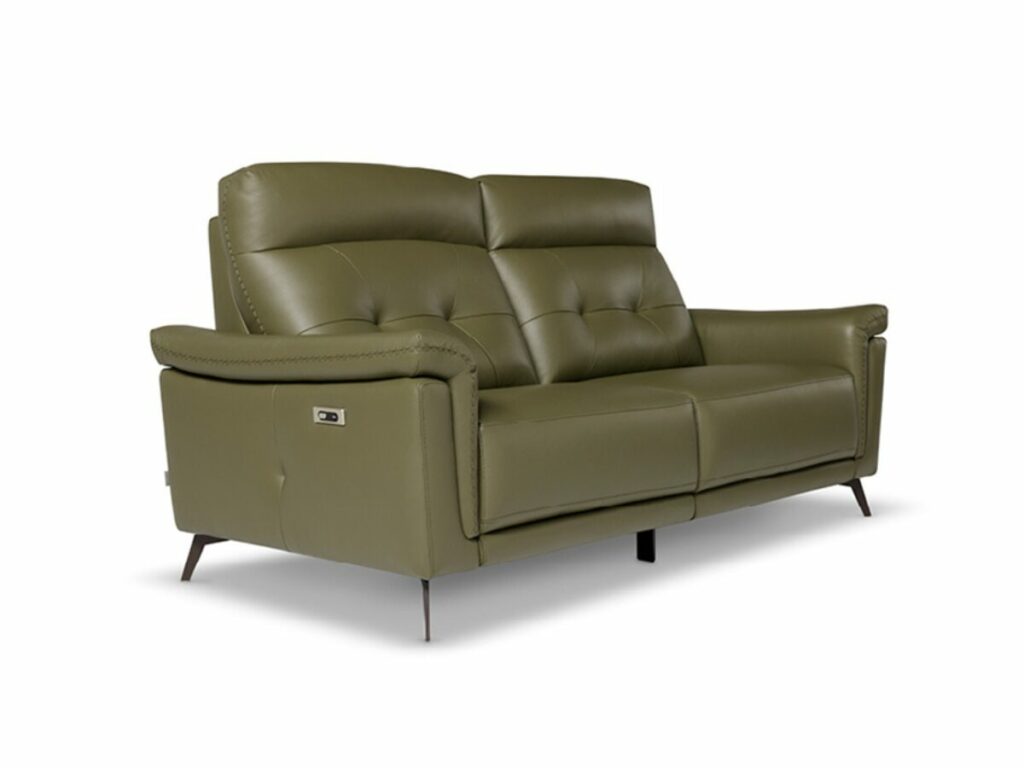 canapé selene-en cuir kaki-1