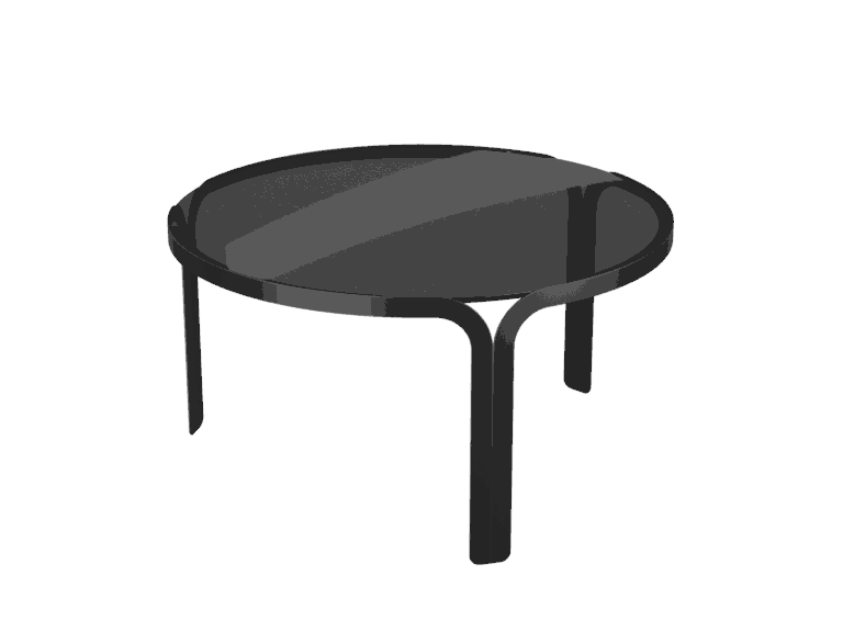 table basse madura finition verre fumé