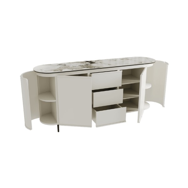 Buffet OHIO ivoire ouvert
